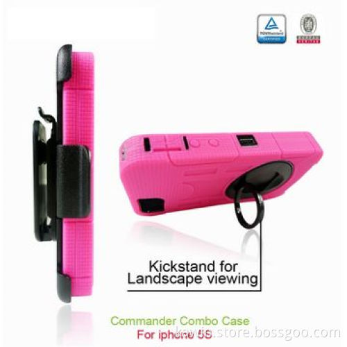 Commander 2-in-1 PC+Silicone Cover for Apple iPhone 5G
